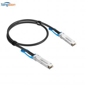 100G QSFP28 إلى QSFP28 DAC 1M AWG30 Twinax سلبي مباشر إرفاق كبل نحاسي