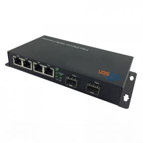 1000M 2 SFP ports 4 RJ45 Ports SFP Media Converter